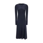 Andamane Elegant Sabrina Midi Klänning Blue, Dam