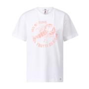 Cinque Vintage Print T-Shirt White, Dam