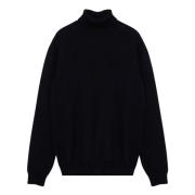 Roberto Collina Dolcevita Sweater Blue, Herr