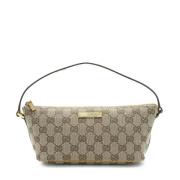 Gucci Vintage Pre-owned Canvas handvskor Beige, Dam