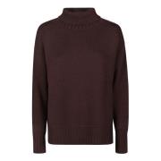 Drumohr Turtle Neck Sweater Brown, Dam