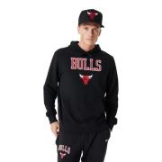 New Era Svart Bulls Team Logo Hoodie Black, Herr