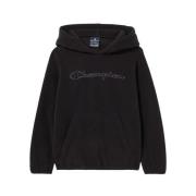 Champion Svart Fleece Hoodie Junior Polar Black, Herr