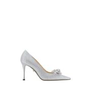 Mach & Mach Dubbel Bge Stiletto Pumps med Glitter Gray, Dam