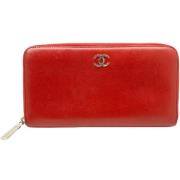 Chanel Vintage Pre-owned Laeder plnbcker Red, Dam