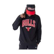 New Era Svart Bulls Applique Crewneck Sweatshirt Black, Herr