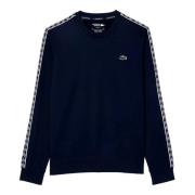 Lacoste Navy Ripstop Crewneck Sweatshirt Blue, Herr