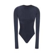 Andamane Elegant Sabrina Bodysuit med Öppen Rygg Blue, Dam