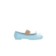 MM6 Maison Margiela Satinballerinaskor Blue, Dam