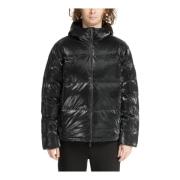 Emporio Armani EA7 Logo Snap-Zip Dunjacka Black, Herr