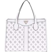 Guess Vit Logotyp Toteväska Silvana 2 White, Dam