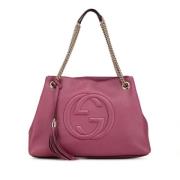 Gucci Vintage Pre-owned Laeder totevskor Pink, Dam