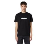 Off White Svarta T-shirts och Polos Black, Herr