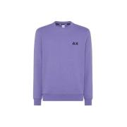 Sun68 Bomull Rund Hals T-shirt Purple, Herr