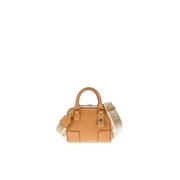 Loewe Amazona 16 Kvadratisk Läder Väska Brown, Dam