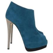 Giuseppe Zanotti Pre-owned Pre-owned Mocka stvlar Blue, Dam