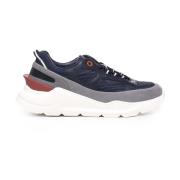 D.a.t.e. Bomull Sneakers Blue, Herr