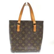 Louis Vuitton Vintage Pre-owned Tyg axelremsvskor Brown, Dam