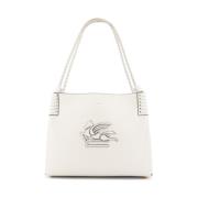 Etro Ikonisk Bucketväska med Intern Clutch White, Dam