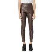 Street One Brun Polyester Leggings & Byxor Brown, Dam