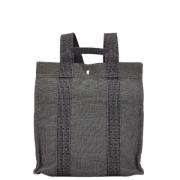 Hermès Vintage Pre-owned Canvas ryggsckar Gray, Dam