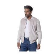 Gran Sasso Beige Bi-material Skjortjacka Gray, Herr