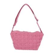 Bottega Veneta Vintage Pre-owned Canvas axelremsvskor Pink, Dam