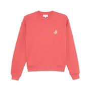 Maison Kitsuné Flamingo Pink Speedy Fox Sweatshirt Red, Dam