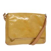 Louis Vuitton Vintage Pre-owned Laeder axelremsvskor Beige, Dam