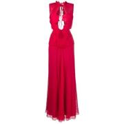 Alberta Ferretti Hot Pink Cut-Out Maxi Klänning Pink, Dam