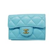 Chanel Vintage Pre-owned Laeder plnbcker Blue, Dam