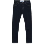 Jacob Cohën Indigo Blå Slim Fit Jeans Blue, Herr