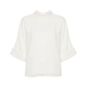 Mark Kenly Domino Tan Blouses White, Dam