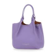 Gianni Chiarini Lila Läder Dua Handväska Lavendel Purple, Dam