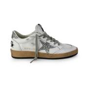 Golden Goose Glitter Stjärna Vita Sneakers White, Dam