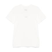 Maison Margiela Vit Signatur Logo T-shirts och Polos White, Herr