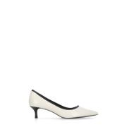 Tory Burch Vita läderskor med 6 cm klack White, Dam