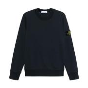 Stone Island Herr Sweatshirt i Blå Blue, Herr