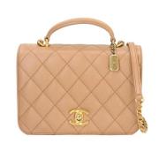 Chanel Vintage Pre-owned Laeder chanel-vskor Yellow, Dam