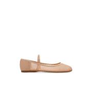 Kate Spade Ballerinaflats med elastisk rem Beige, Dam