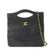 Chanel Vintage Pre-owned Laeder handvskor Black, Dam