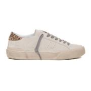 D.a.t.e. Mocka Sneakers med Snören och Kontrastdetaljer Beige, Dam