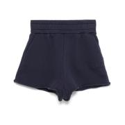 Autry Marinblå Elastisk Midje Shorts Blue, Dam