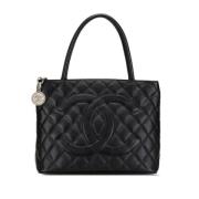 Chanel Vintage Pre-owned Laeder totevskor Black, Dam