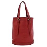 Louis Vuitton Vintage Pre-owned Laeder axelremsvskor Red, Dam