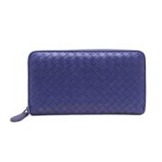 Bottega Veneta Vintage Pre-owned Laeder plnbcker Blue, Unisex