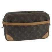 Louis Vuitton Vintage Pre-owned Canvas kuvertvskor Brown, Dam