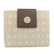 Bvlgari Vintage Pre-owned Canvas plnbcker Beige, Dam