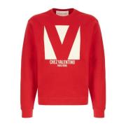 Valentino Garavani Stiliga Sweatshirts för Män och Kvinnor Red, Herr