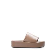 Balenciaga Stilrena sandaler för sommaroutfits Brown, Dam